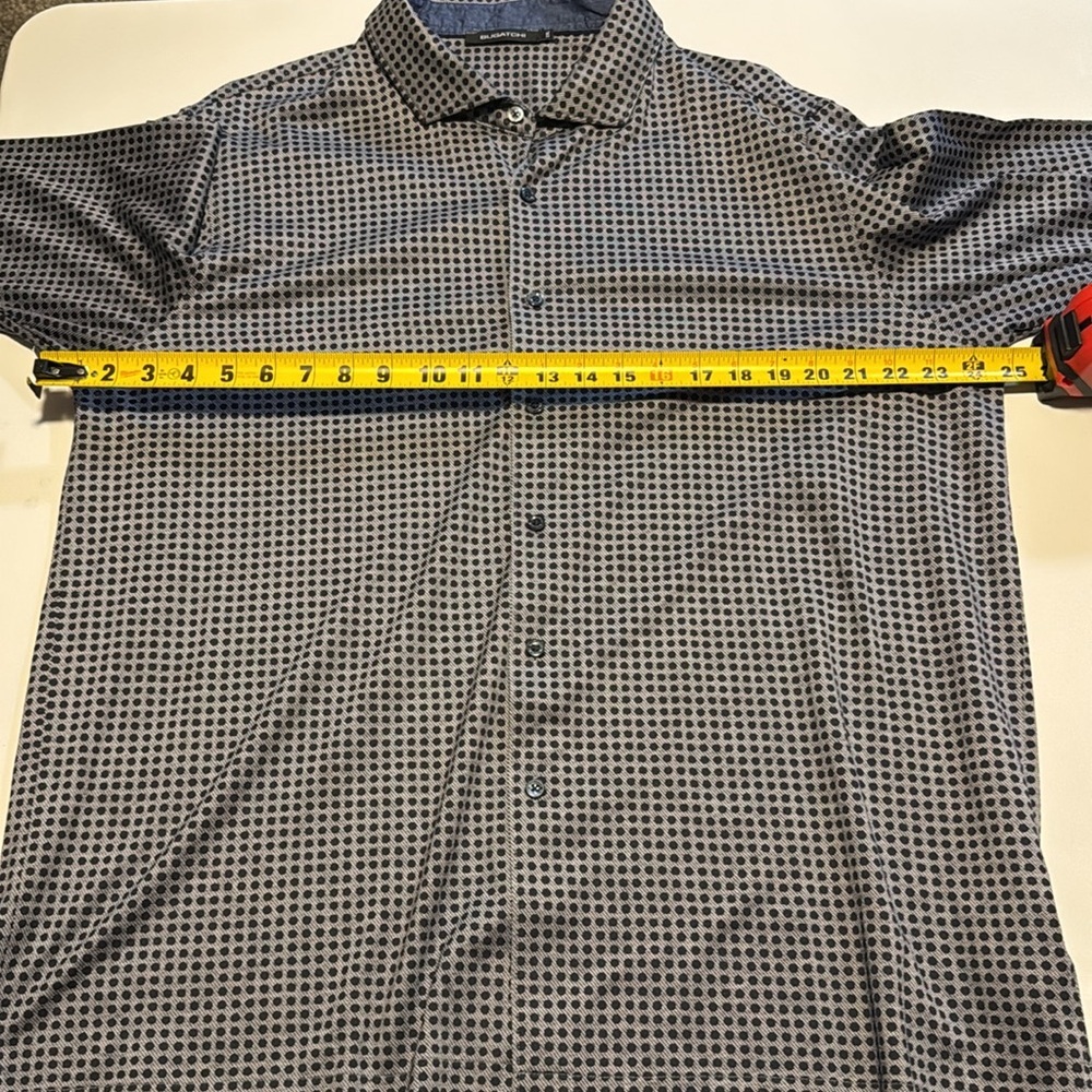 Bugatchi Men's Navy Patterned Shirt - Picture 3 of 8